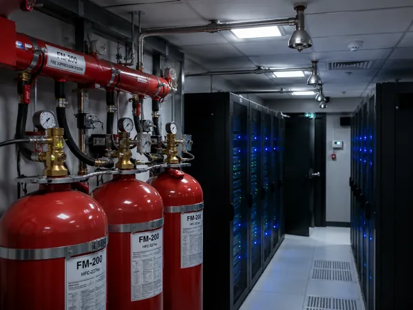FM200 clean agent suppression system