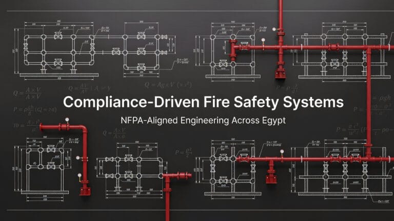 Fire protection contractor Egypt installing fire fighting system